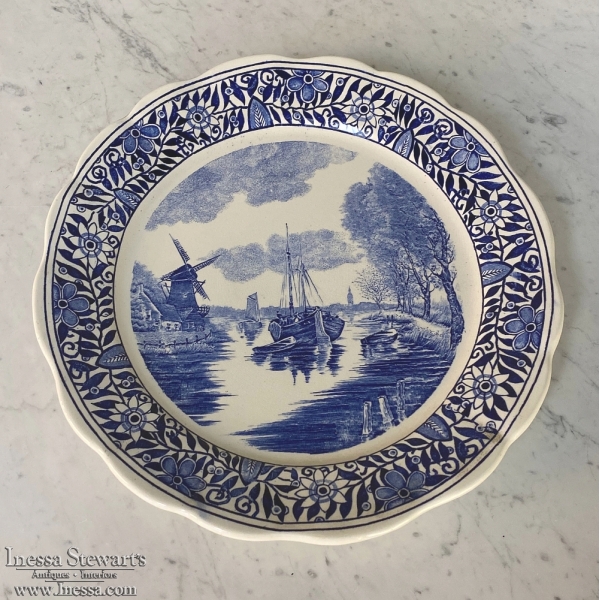 Antique Delft Charger by Boch