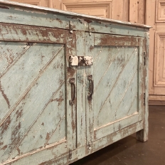 Antique European Painted Store Cabinet