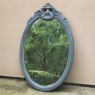 19th Century French Louis XVI Oval Painted Mirror