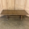 Rustic Louis XIV Style Dining Table With Fold Out Leaf, Seats 8-10