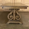Rustic Louis XIV Style Dining Table With Fold Out Leaf, Seats 8-10