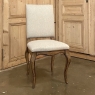 Country French Side Chair with Pecan Wood Finish