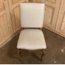 Country French Side Chair with Pecan Wood Finish