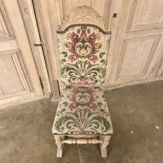 Set of Six Stripped Renaissance Revival Dining Chairs, Circa 1900