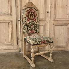 Set of Six Stripped Renaissance Revival Dining Chairs, Circa 1900