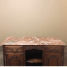 19th Century French Louis XV Walnut Marble Top Buffet