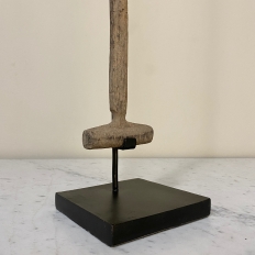 Pair 19th Century Canoe Paddles on Display Stands