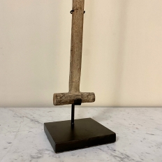 Pair 19th Century Canoe Paddles on Display Stands