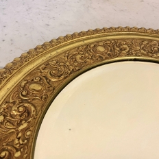 19th Century Frenh Gilt Bronze Mirror