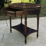 19th Century French Louis XVI Walnut Oval Center Table ~ End Table