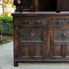 Antique Renaissance Revival Jacobean Style English Buffet