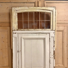 19th Century Neoclassical Exterior Door with Transom & Jamb