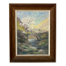 Antique Framed Oil Painting on Canvas by Dieudonne Jacobs (1887-1967)