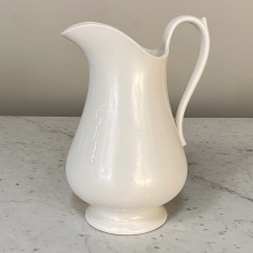 White Ironstone Pitcher by Maestricht of Holland