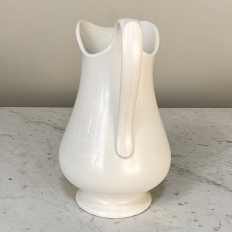 White Ironstone Pitcher by Maestricht of Holland