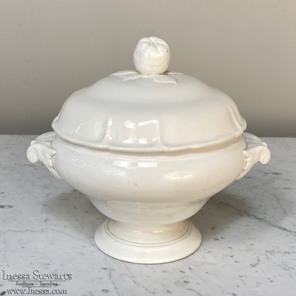 White Ironstone Soup Tureen by Maestricht of Holland