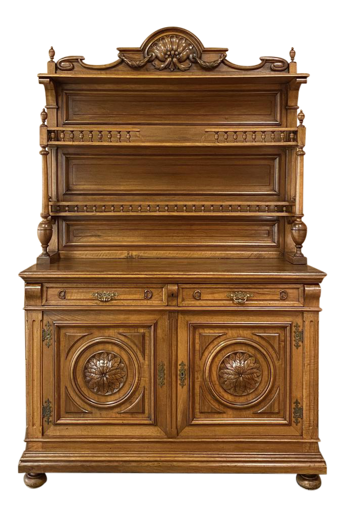 19th Century French Napoleon III Period Walnut Vaisselier ~ Buffet