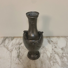 Early Art Deco Period Pewter Vase