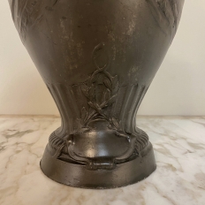 Early Art Deco Period Pewter Vase