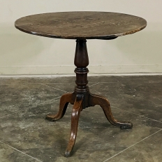 18th Century Dutch Oak Tilt Top End Table