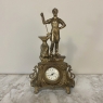 Art Nouveau Spelter Statue of Ironworker Mantel Clock