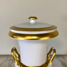 Antique Empire Style Gilded Mantel Urn