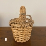 Lot of 3 Wicker-Wrapped Bonbons, sold EACH