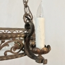 Antique French Wrought Iron Chandelier