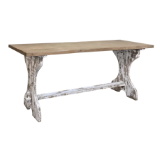 Antique Rustic Painted Country French Trestle Table ~ Sofa Table