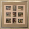 Mid-Century Framed Oil Painting Montage of 9 Small Culinary Still Life Paintings