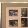 Mid-Century Framed Oil Painting Montage of 9 Small Culinary Still Life Paintings