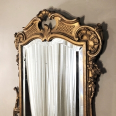 Antique Italian Baroque Gilded Hand Carved Wood Mirror