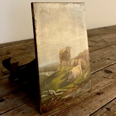 Antique Oil Painting on Board by Maes