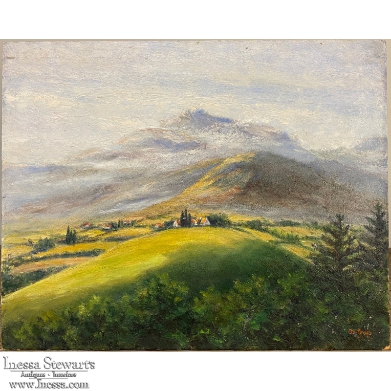 Antique Oil Painting on Board by H. G. Ontrop (1880-1955)