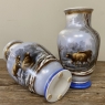 Pair of 19th C. French Hand-Painted Limoges-Style Vases with Sheep Scenes