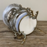 19th Century French Limoges-Style Hand Painted Porcelain Jardinière with Enameled Mounts