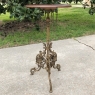 19th Century French Belle Epoque Cafe Table with Painted Cast Iron Base