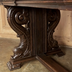 19th Century French Renaissance Desk with Dolphins