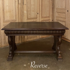 19th Century French Renaissance Desk with Dolphins