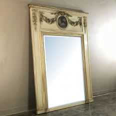 19th Century French Neoclassical Painted Trumeau ca. 1860