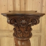 19th Century French Barley Twist Hand-Carved Pedestal