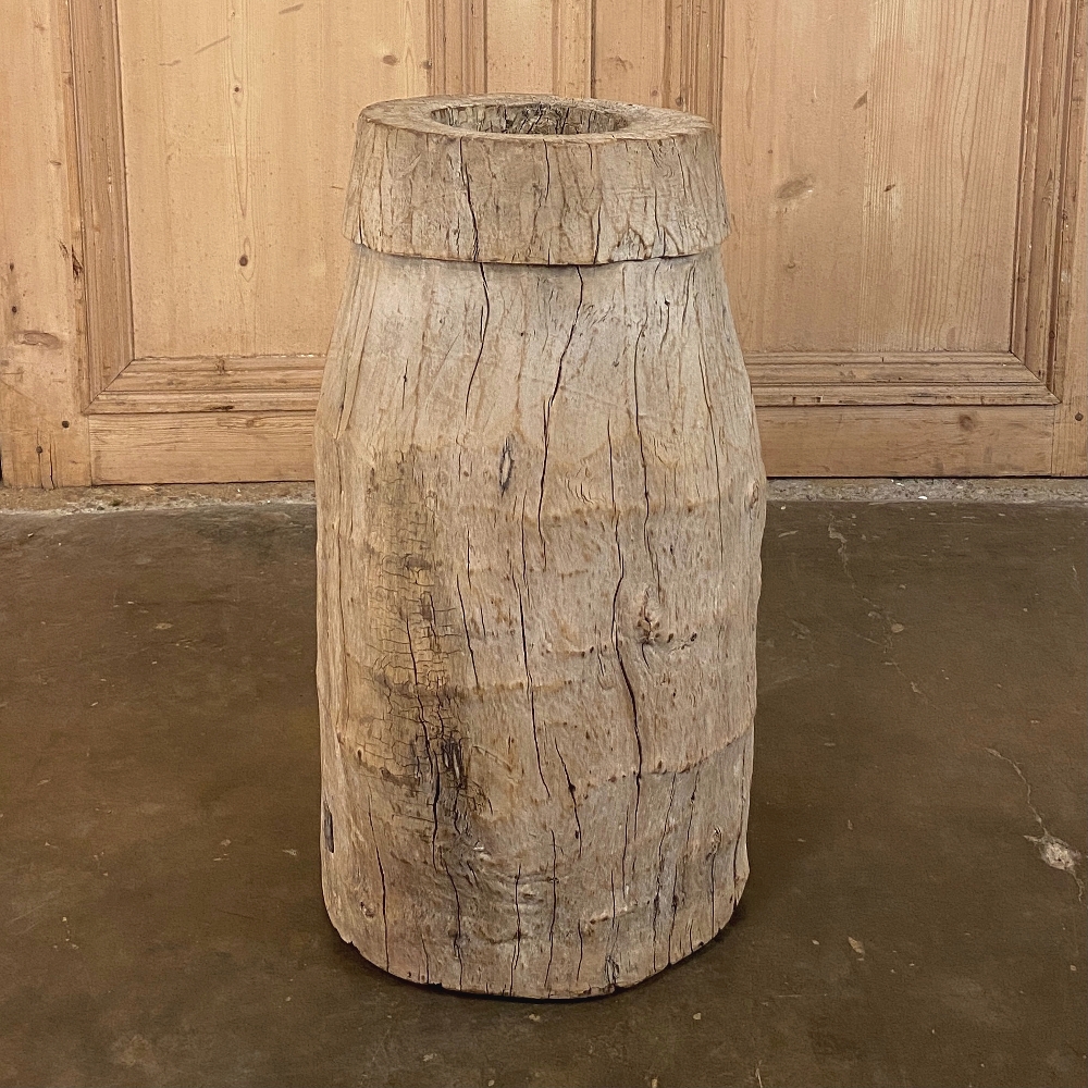 19th Century Rustic Wood Stave Umbrella Stand