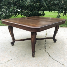 Antique Country French Solid Walnut Table