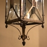 Palladio Lantern Chandelier in Brass with Beveled Glass