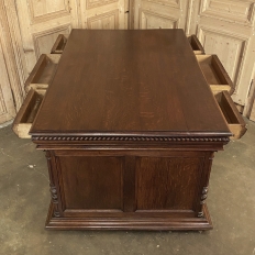 Antique French Henri II Partner's Desk