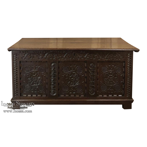 Early 19th Century Rustic French Renaissance Trunk