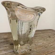 Mid-Century Murano Glass Vase in the manner of Ercole Barovier