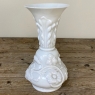 Antique French White Opaline Flower Vase
