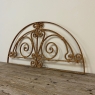 Antique Hand-Forged Wrought Iron Demilune Transom