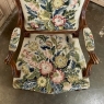 19th Century French Walnut Louis XV Needlepoint Tapestry Armchair ~ Fauteuil